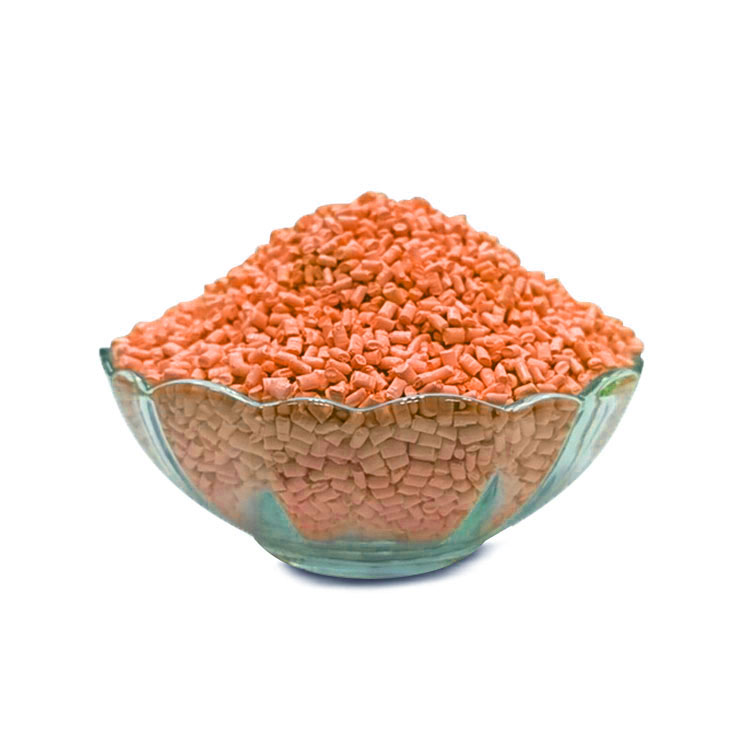 潘通色号805C 橙红色塑料色母粒（PE载体）